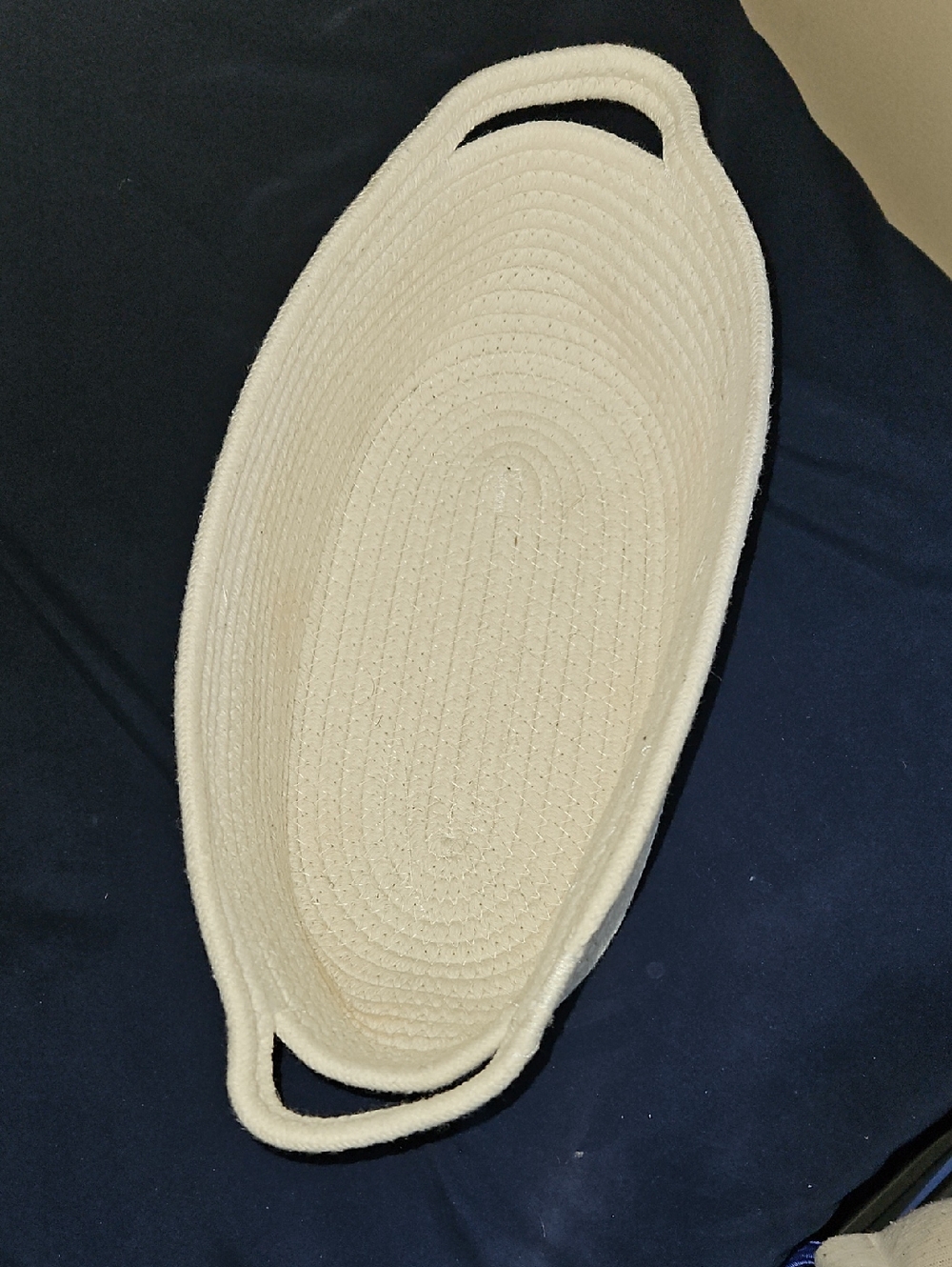 Target Cream Woven Rope Oval Storage Basket with Handles